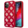 Guess GUHCP12LLSPEWRE funda rígida roja Peony Collection para iPhone 12 Pro Max 6,7