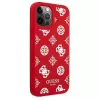 Guess GUHCP12LLSPEWRE funda rígida roja Peony Collection para iPhone 12 Pro Max 6,7