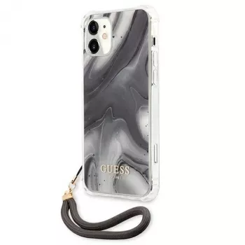Guess GUHCP12SKSMAGR funda rígida gris Marble Collection para iPhone 12 Mini 5,4 inch