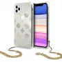Guess GUHCN58KSPEGO funda rígida dorada Peony Chain Collection para Apple iPhone 11 Pro 5,8