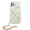 Guess GUHCN58KSPEGO funda rígida dorada Peony Chain Collection para Apple iPhone 11 Pro 5,8