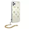 Guess GUHCN58KSPEGO funda rígida dorada Peony Chain Collection para Apple iPhone 11 Pro 5,8