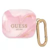 Guess GUA3UNMP funda para AirPods 3 rosa Marble Collection