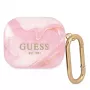 Guess GUA3UNMP funda para AirPods 3 rosa Marble Collection