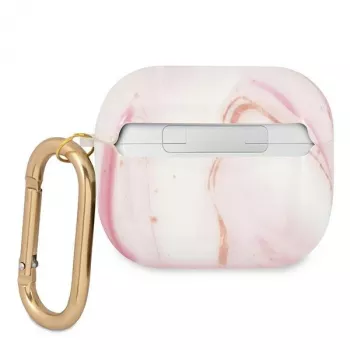 Guess GUA3UNMP funda para AirPods 3 rosa Marble Collection