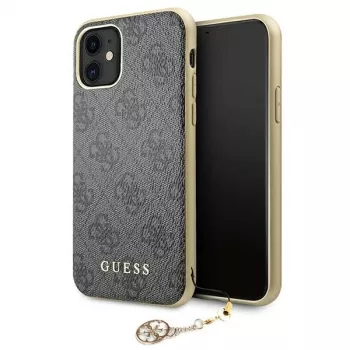 Guess GUHCN61GF4GGR funda rígida 4G Charms Collection para iPhone 11 6,1