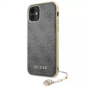 Guess GUHCN61GF4GGR funda rígida 4G Charms Collection para iPhone 11 6,1