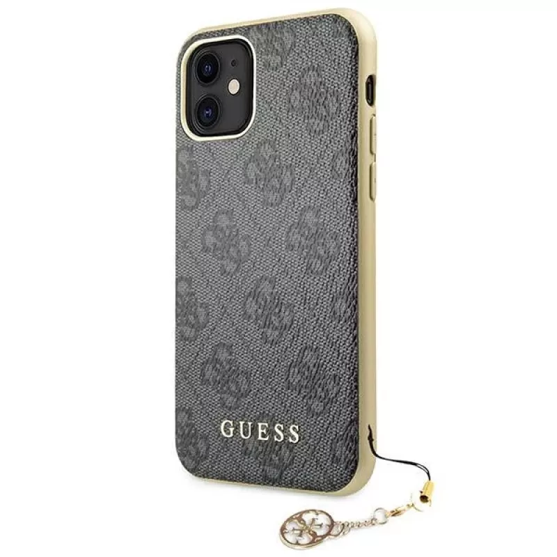 Guess GUHCN61GF4GGR funda rígida 4G Charms Collection para iPhone 11 6,1