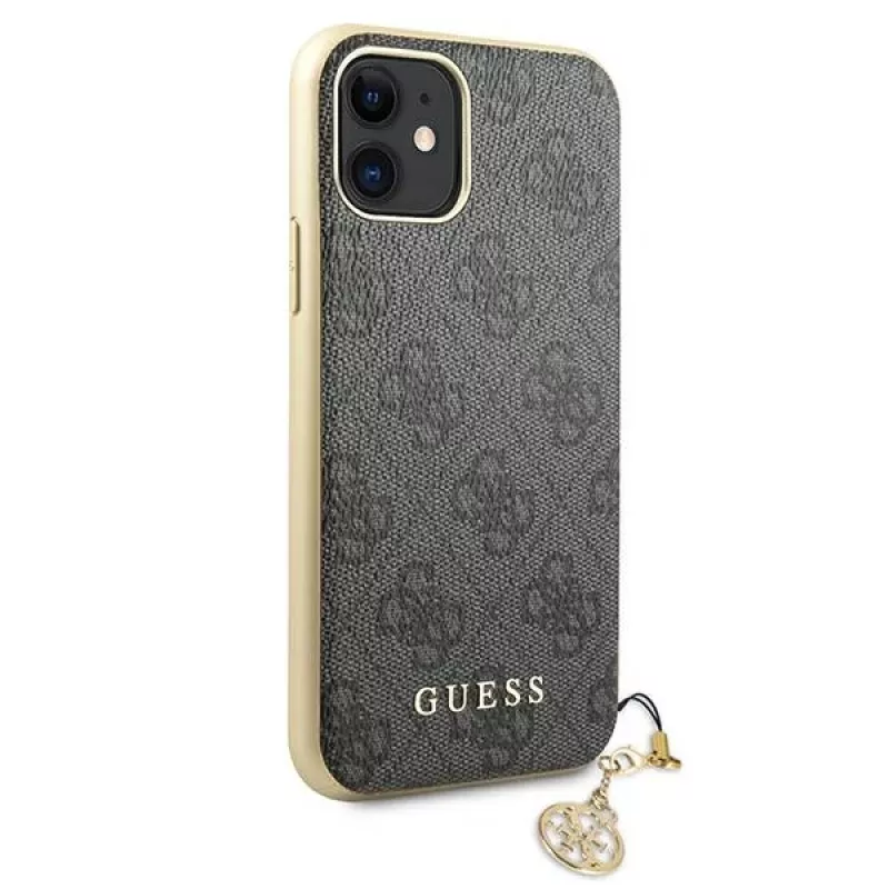 Guess GUHCN61GF4GGR funda rígida 4G Charms Collection para iPhone 11 6,1