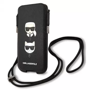 Karl Lagerfeld funda rígida Ikonik Karl & Choupette Head para iPhone 12 / 12 Pro 6,1