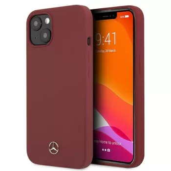 Mercedes-Benz MEHCP13SSILRE funda rígida roja Silicone Line para iPhone 13 mini 5,4