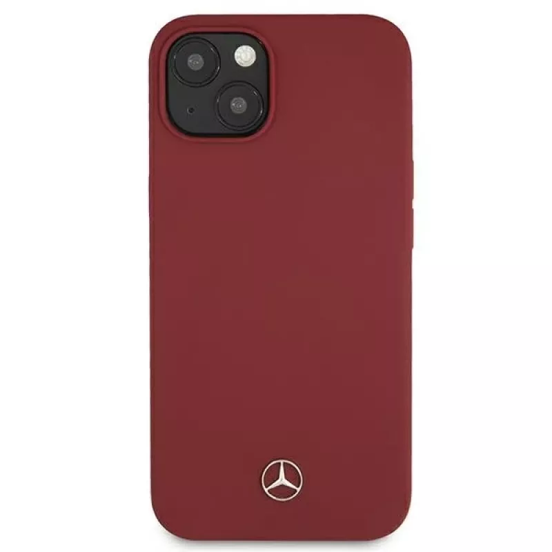 Mercedes-Benz MEHCP13SSILRE funda rígida roja Silicone Line para iPhone 13 mini 5,4