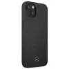 Mercedes-Benz funda rígida de piel Stars Pattern negra para iPhone 13 Mini