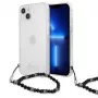 Guess GUHCP13MKPSBK iPhone 13 / 14 / 15 6,1 inch carcasa rígida transparente Black Pearl