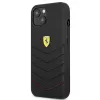 Ferrari FEHCP13SRQUK funda rígida negra Off Track Quilted para iPhone 13 Mini 5,4