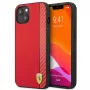 Ferrari funda rígida On Track Carbon Stripe roja para Apple iPhone 13 mini 5,4 inch