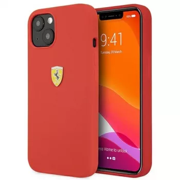 Ferrari FESSIHCP13SRE funda rígida de silicona roja para Apple iPhone 13 mini 5,4