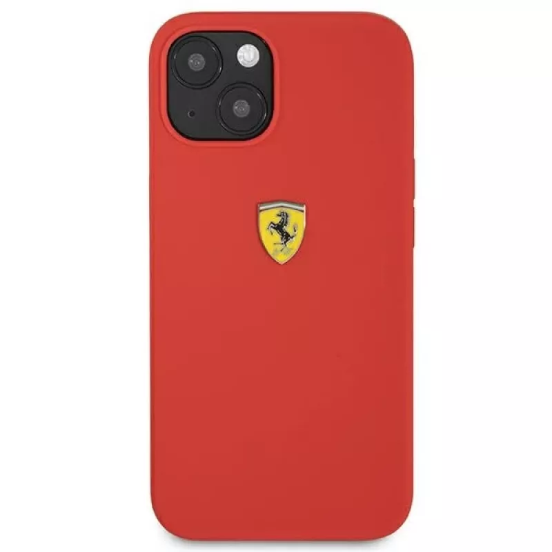 Ferrari FESSIHCP13SRE funda rígida de silicona roja para Apple iPhone 13 mini 5,4 inch