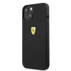 Ferrari FESSIHCP13SBK funda rígida de silicona negra para iPhone 13 mini 5,4