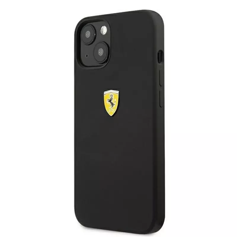 Ferrari FESSIHCP13SBK funda rígida de silicona negra para iPhone 13 mini 5,4