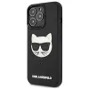 Karl Lagerfeld KLHCP13LCH3DBK funda rígida 3D Rubber Choupette negra para iPhone 13 Pro / 13 6,1
