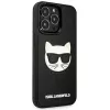Karl Lagerfeld KLHCP13LCH3DBK funda rígida 3D Rubber Choupette negra para iPhone 13 Pro / 13 6,1