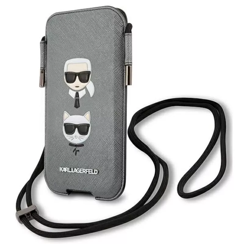 Karl Lagerfeld funda rígida Saffiano Ikonik para Apple iPhone 12 / 12 Pro 6,1
