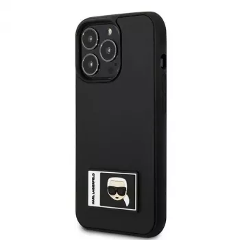 Karl Lagerfeld KLHCP13X3DKPK funda rígida Ikonik Patch para iPhone 13 Pro Max 6,7