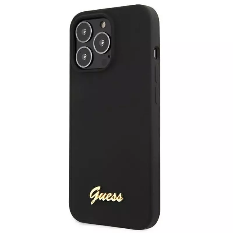 Guess GUHMP13XLSLMGBK funda rígida de silicona para Apple iPhone 13 Pro Max 6,7