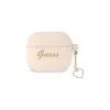 Guess GUA3LSCHSP Charm Heart Collection funda de silicona para Apple AirPods 3.ª generación - rosa