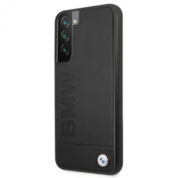 BMW funda rígida para Samsung Galaxy S22+ negra Signature Logo Imprint