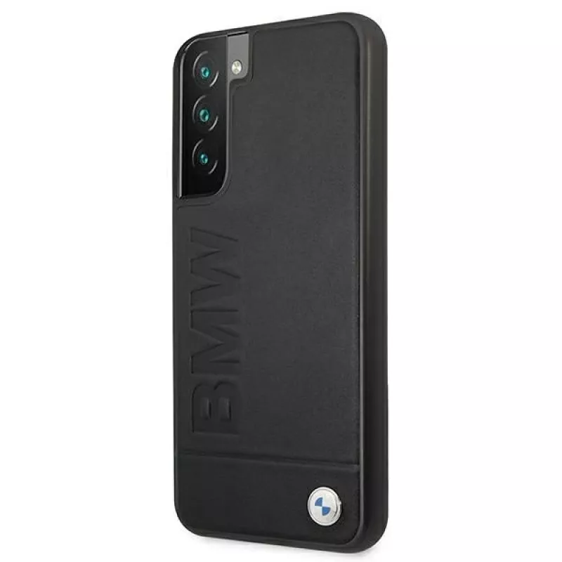 BMW funda rígida para Samsung Galaxy S22+ negra Signature Logo Imprint