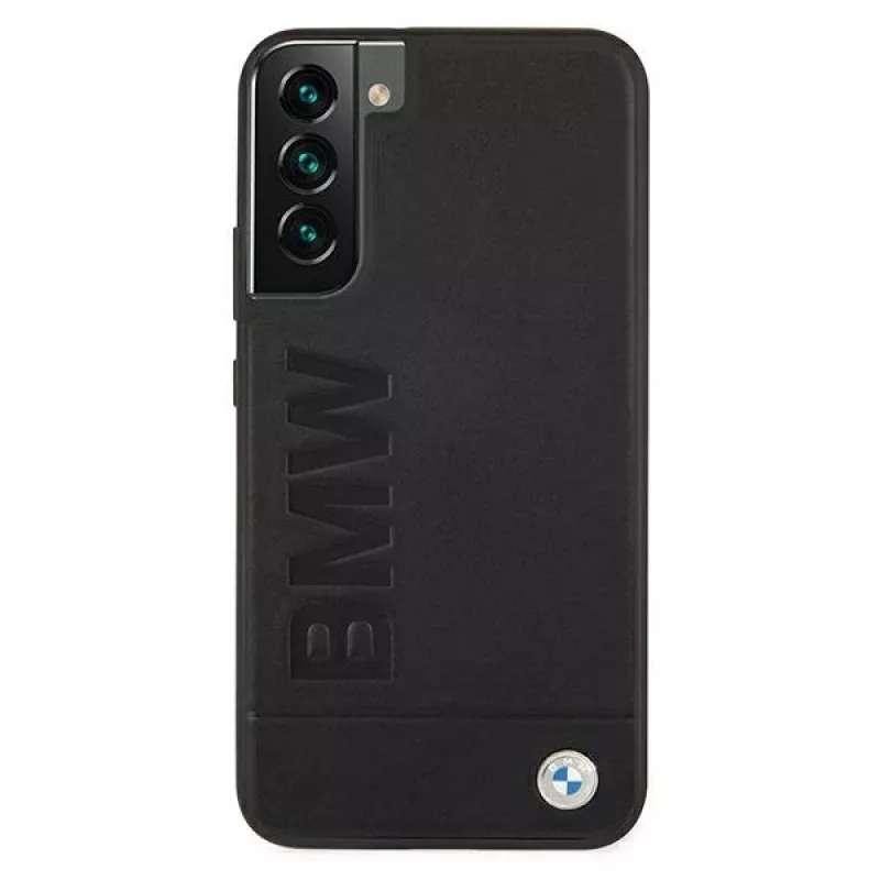 BMW funda rígida para Samsung Galaxy S22+ negra Signature Logo Imprint