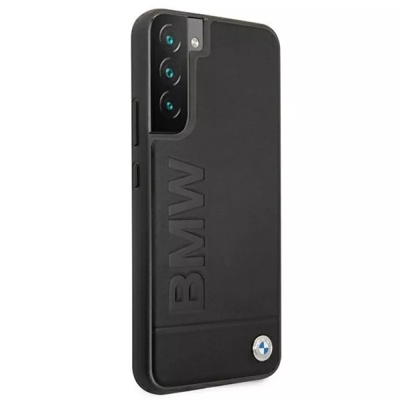 BMW funda rígida para Samsung Galaxy S22+ negra Signature Logo Imprint