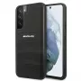 AMG AMHCS22MGSEBK funda rígida de piel con líneas en relieve para Samsung Galaxy S22+ (SM-S906) - negra