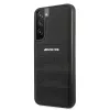 AMG AMHCS22MGSEBK funda rígida de piel con líneas en relieve para Samsung Galaxy S22+ (SM-S906) - negra