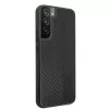 AMG AMHCS22MBLSCA funda rígida para Samsung Galaxy S22+ Carbon Stripe & Embossed negra