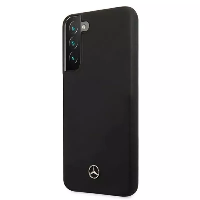 Mercedes-Benz MEHCS22MSILBK funda rígida de silicona para Samsung Galaxy S22+ (SM-S906) - negra