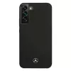 Mercedes-Benz MEHCS22MSILBK funda rígida de silicona para Samsung Galaxy S22+ (SM-S906) - negra