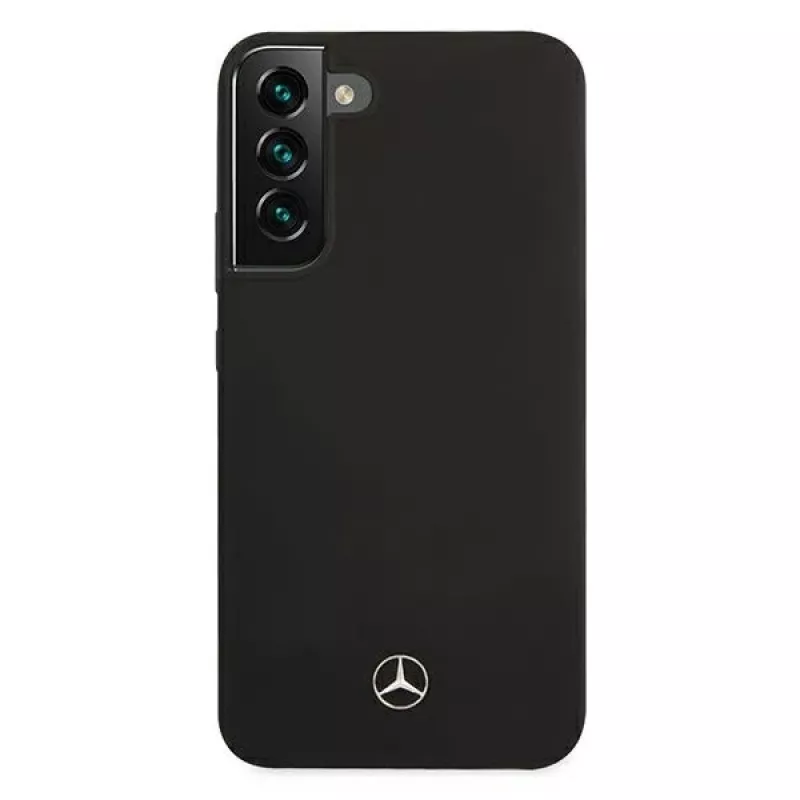 Mercedes-Benz MEHCS22MSILBK funda rígida de silicona para Samsung Galaxy S22+ (SM-S906) - negra