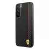 Ferrari FESAXHCS22MBK funda rígida On Track Carbon Stripe negra para S22+ S906