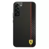 Ferrari FESAXHCS22MBK funda rígida On Track Carbon Stripe negra para S22+ S906
