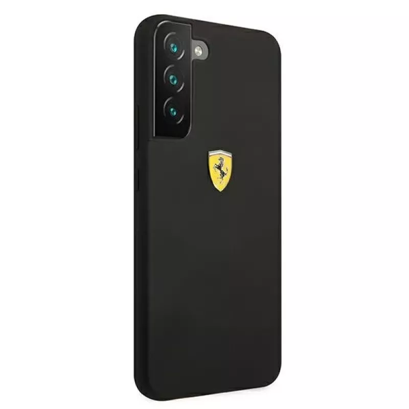 Ferrari FESSIHCS22SBK funda rígida On Track de silicona negra para S22 S901