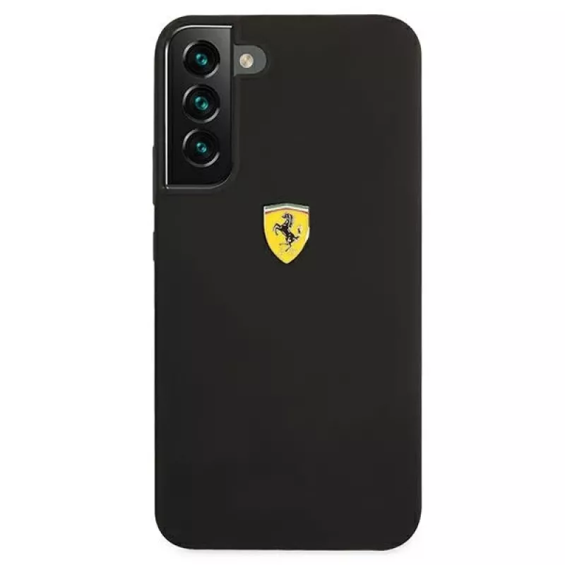 Ferrari FESSIHCS22MBK funda rígida On Track de silicona negra para S22+ S906