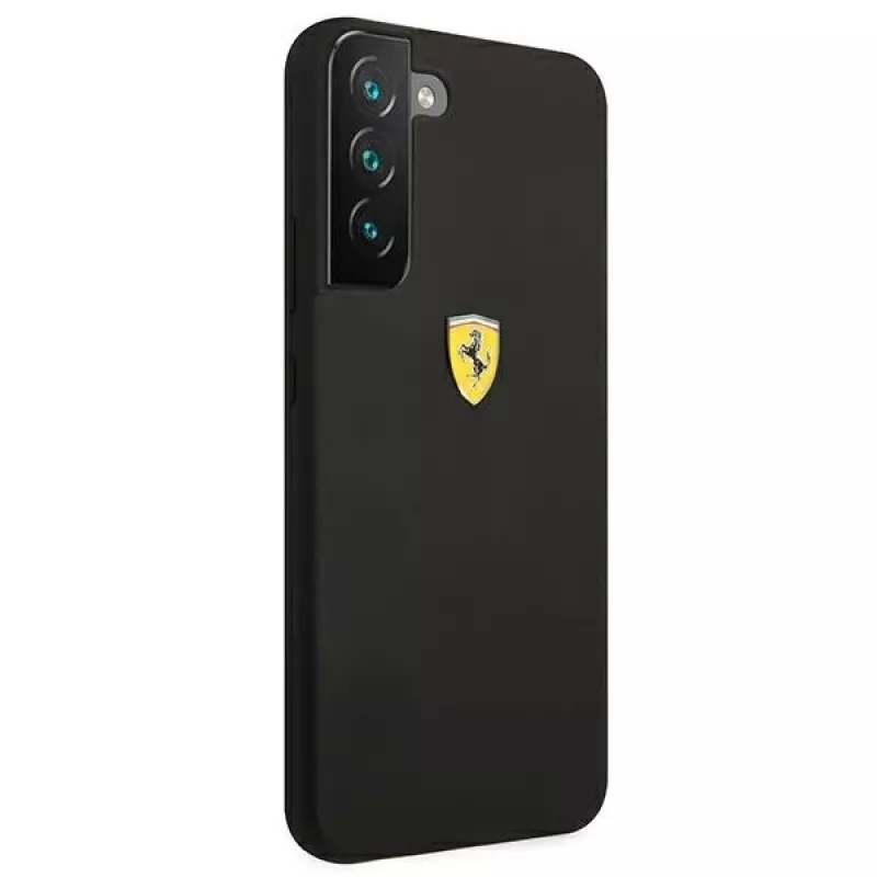 Ferrari FESSIHCS22MBK funda rígida On Track de silicona negra para S22+ S906