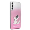 Karl Lagerfeld KLHCS22MCFNRCPI funda rígida para Samsung Galaxy S22+ / S906 - rosa Choupette Eat
