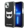 Karl Lagerfeld KLHCP13STPECK funda rígida negra Choupette Head para iPhone 13 mini 5,4