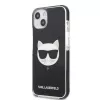Karl Lagerfeld KLHCP13STPECK funda rígida negra Choupette Head para iPhone 13 mini 5,4 inch
