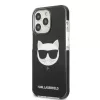 Karl Lagerfeld KLHCP13LTPECK funda rígida negra Choupette Head para iPhone 13 Pro / 13 6,1