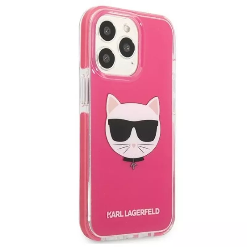 Karl Lagerfeld KLHCP13LTPECPI funda rígida para iPhone 13 Pro / 13 6,1